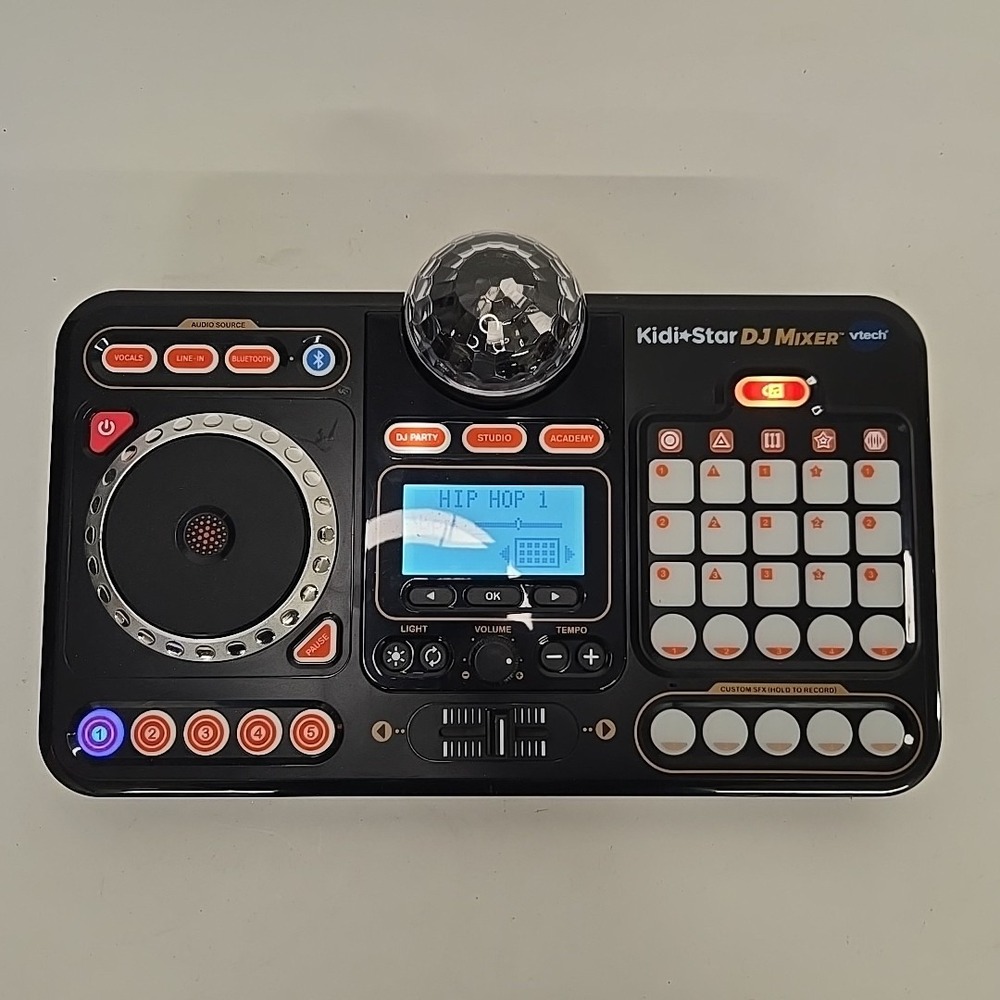 VTech KidiStar DJ Mixer - Black and White